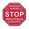North Carolina State Wolfpack Sign 12x12 Plastic Stop Style CO - Fremont Die