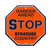 Syracuse Orange Sign 12x12 Plastic Stop Style CO - Fremont Die