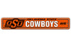 Oklahoma State Cowboys Sign 4x24 Plastic Street Style CO - Fremont Die