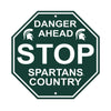 Michigan State Spartans Sign 12x12 Plastic Stop Style CO - Fremont Die
