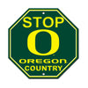 Oregon Ducks Sign 12x12 Plastic Stop Style O Design CO - Fremont Die