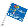 Kansas Jayhawks Flag Car Style 2008 Basketball National Champs Design CO - Fremont Die