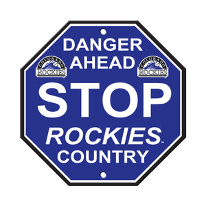 Colorado Rockies Sign 12x12 Plastic Stop Style CO - Fremont Die