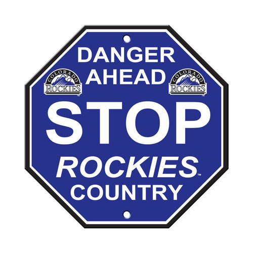 Colorado Rockies Sign 12x12 Plastic Stop Style CO - Fremont Die