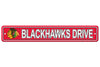 Chicago Blackhawks Sign 4x24 Plastic Street Style CO - Fremont Die