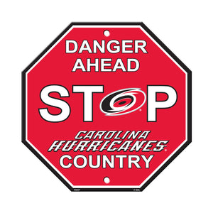 Carolina Hurricanes Sign 12x12 Plastic Stop Style CO - Fremont Die