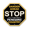 Pittsburgh Penguins Sign 12x12 Plastic Stop Style CO - Fremont Die