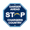 Los Angeles Chargers Sign 12x12 Plastic Stop Style CO - Fremont Die