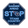 Tennessee Titans Sign 12x12 Plastic Stop Style Alternate CO - Fremont Die