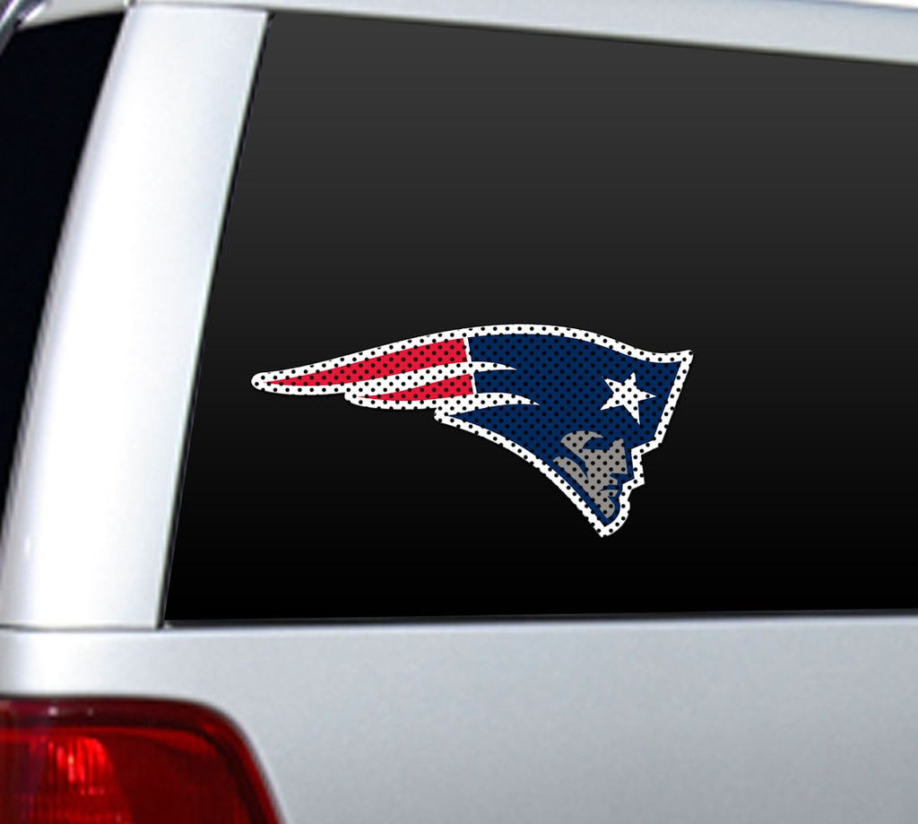 New England Patriots Window Film 12 Inch Die Cut CO - Fremont Die