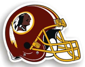 Washington Redskins Magnet Car Style 12 Inch Helmet Design CO - Fremont Die