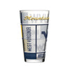 West Virginia Mountaineers Pint Glass 16oz Quilted Stained Boxed - Logo Brands