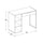 Ravel 40''W Desk in White Finish, RV938-WH - OSP Home Furnishings