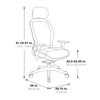 Professional Deluxe Black Breathable Mesh Back Chair - Office Star Products