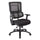 Vertical Black Mesh Back Chair with Shiny Black Base - Office Star Products