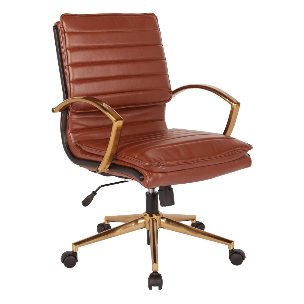 Mid-Back Faux Leather Chair - OSP Home Furnishings