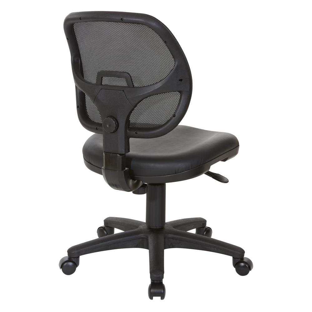 Mesh Screen Back Task Chair with Vinyl Seat - Office Star Products