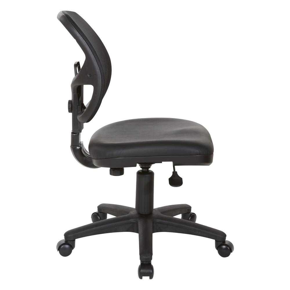 Mesh Screen Back Task Chair with Vinyl Seat - Office Star Products