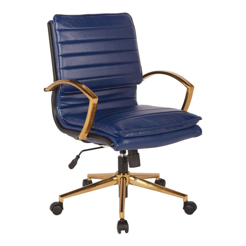 Mid-Back Faux Leather Chair - OSP Home Furnishings