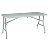 5' Resin Multi Purpose Center Fold Table with Wheels - Office Star Products