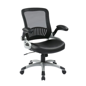 Screen Back and Bonded Leather Seat Managers Chair - Office Star Products