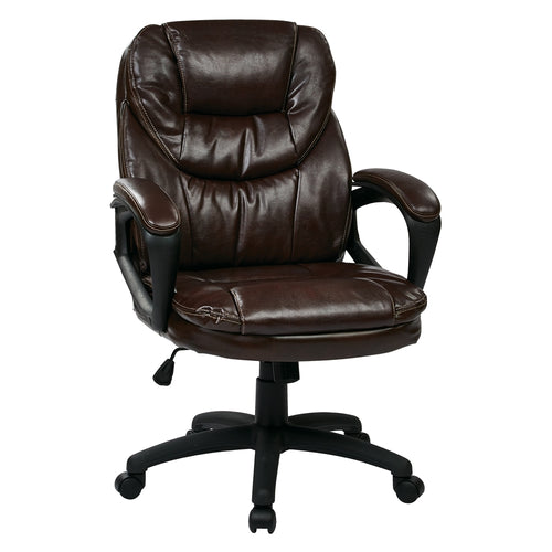 Faux Leather Managers Chair - Office Star Products