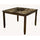 Capitola Faux Marble Large Pub Table w/ Removable 18'' Lazy Susan, Espresso - Alpine Furniture