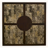 Capitola Faux Marble Large Pub Table w/ Removable 18'' Lazy Susan, Espresso - Alpine Furniture