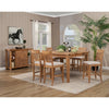 Aspen Extension Pub Table w/Butterfly Leaf, Antique Natural - Alpine Furniture