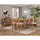 Aspen Extension Pub Table w/Butterfly Leaf, Antique Natural - Alpine Furniture