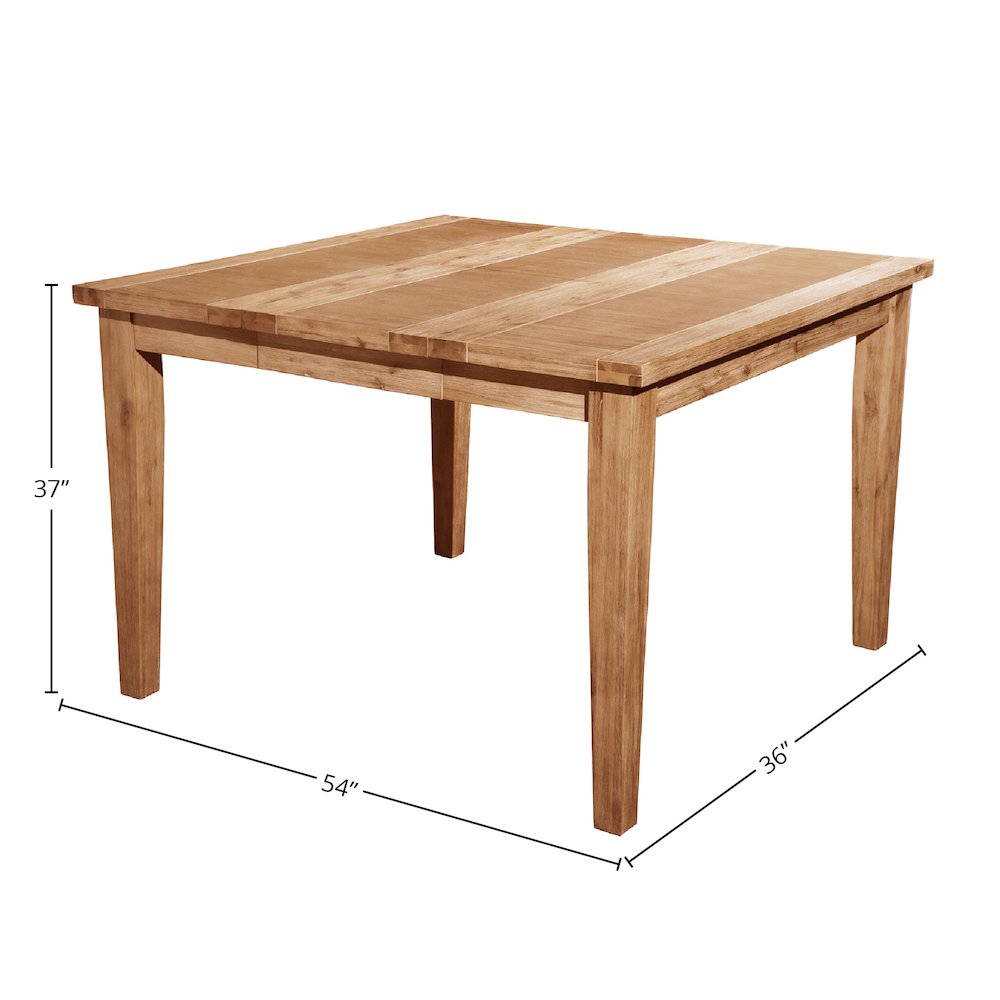 Aspen Extension Pub Table w/Butterfly Leaf, Antique Natural - Alpine Furniture