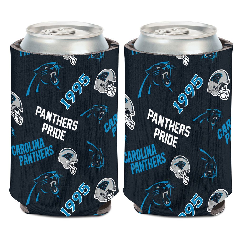 Carolina Panthers Can Cooler Scatterprint Design - WinCraft