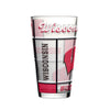 Wisconsin Badgers Pint Glass 16oz Quilted Stained Boxed - Logo Brands
