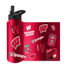 Wisconsin Badgers Quencher Bottle 34oz Stainless Steel Dreamweave - Logo Brands