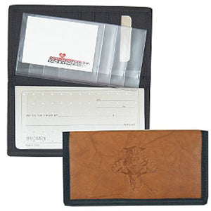 Florida Panthers Checkbook Cover Leather/Nylon Embossed CO - Rico Industries