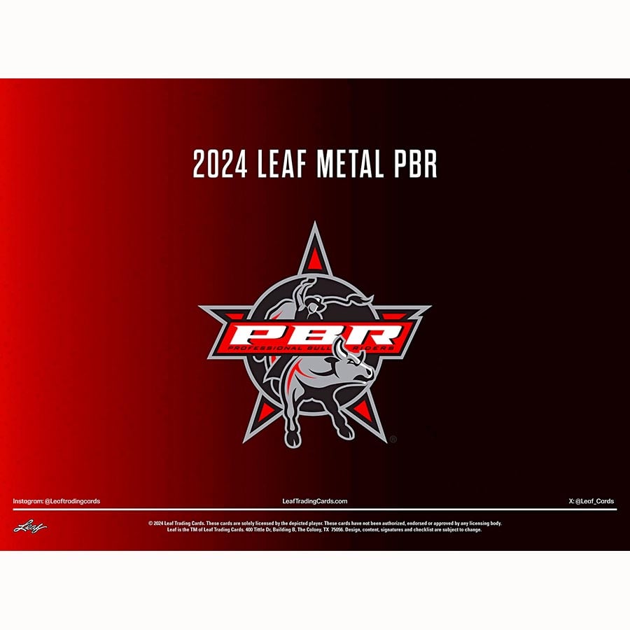Leaf Trading Cards -  Metal - 2024 Leaf Metal Professional Bull Riders Hobby
