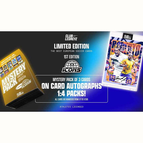 Club Legacyz -  Icons - 2025 Club Legacyz Icons Football (Soccer) First Edition Hobby