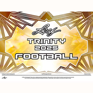 Leaf Trading Cards -  Trinity - 2025 Leaf Trinity Football Jumbo