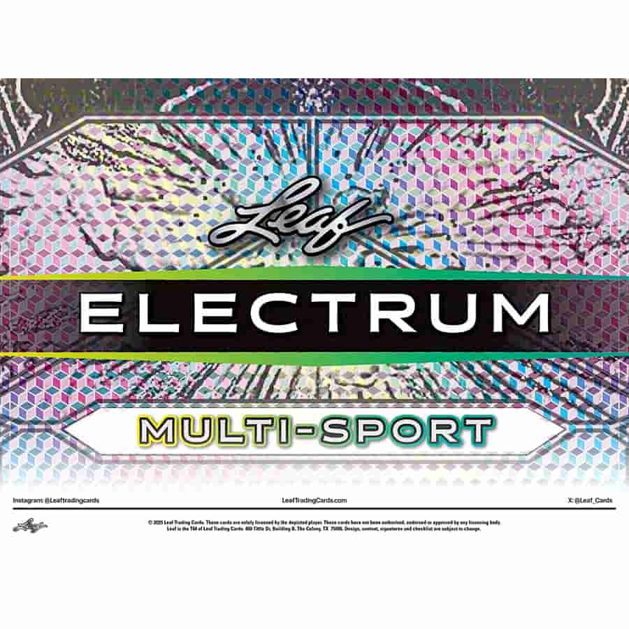 Leaf Trading Cards -  Electrum - 2025 Leaf Electrum Multi-Sport Super Mega