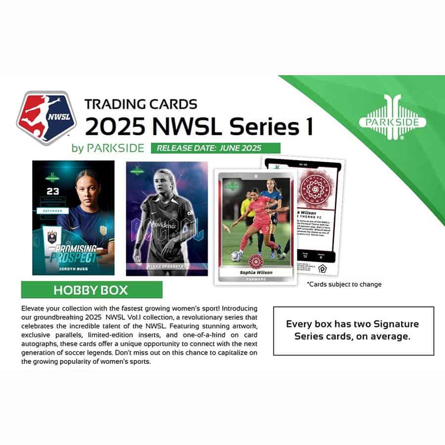 Parkside Collectibles Inc -  2025 Parkside National Women's Soccer League (Nwsl) Hobby