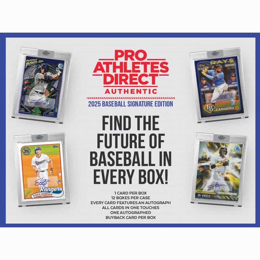 Pulse Trading Cards -  Pro Athletes Direct - 2025 Pulse Pro Athletes Direct Authentic Signature Edition Baseball Hobby Pre-Order