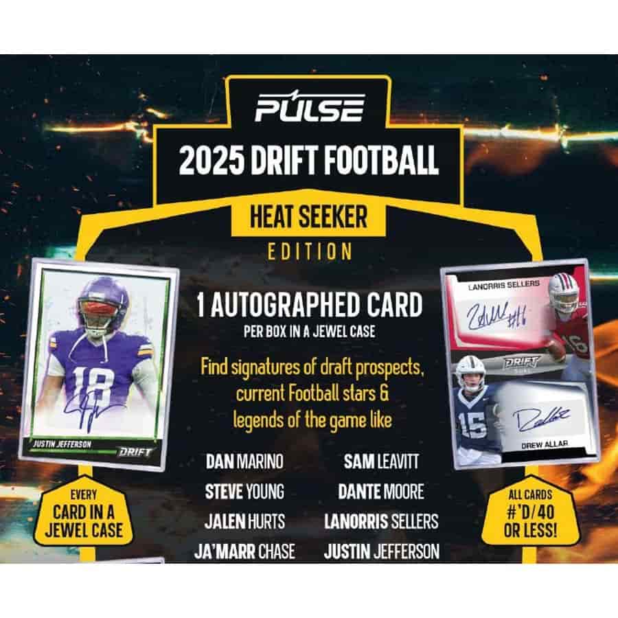 Pulse Trading Cards -  Drift - 2025 Pulse Drift Football Heat Seeker Edition