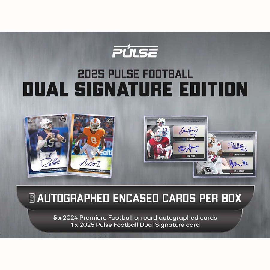 Pulse Trading Cards -  Dual Signature - 2025 Pulse Football Dual Signature Edition Hobby