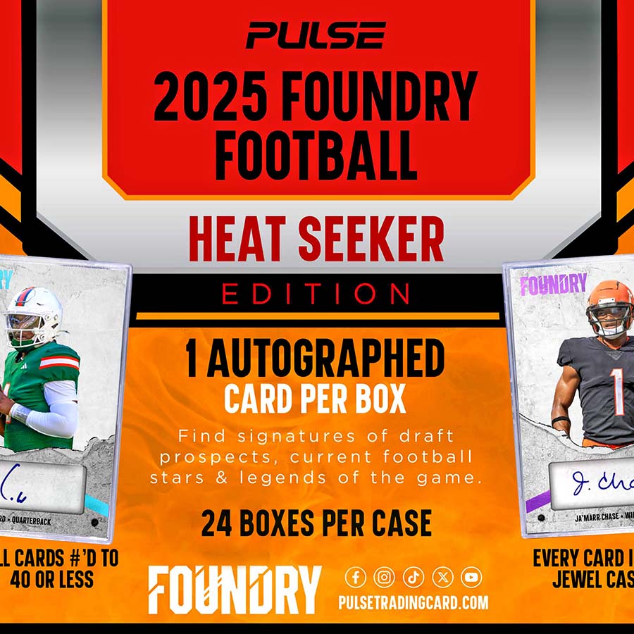 Pulse Trading Cards -  Foundry - 2025 Pulse Foundry Football Heat Seeker Edition