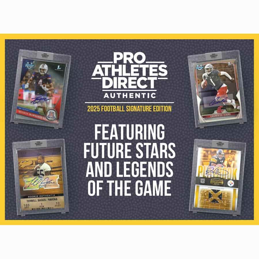 Pulse Trading Cards -  Pro Athletes Direct - 2025 Pulse Pro Athletes Direct Authentic Signature Edition Football Hobby Pre-Order