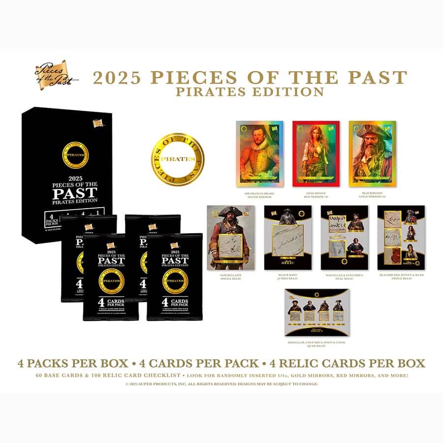 Super Products Inc -  Pieces Of The Past - 2025 Super Break Pieces Of The Past Pirates Edition Hobby
