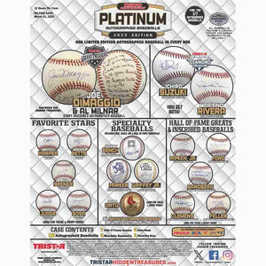 Tri-Star Productions Inc -  Platinum - 2025 Tristar Hidden Treasures Autographed Baseballs Platinum Edition