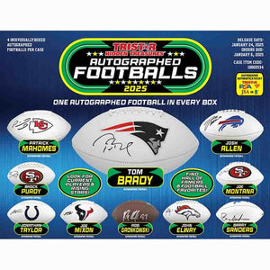 Tri-Star Productions Inc -  Hidden Treasures - 2025 Tristar Hidden Treasures Autographed Footballs Logo Edition