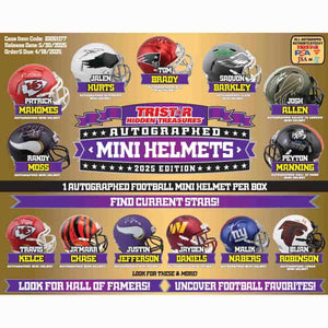 Tri-Star Productions Inc -  Hidden Treasures - 2025 Tristar Hidden Treasures Autographed Football Mini Helmets