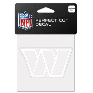 Washington Commanders Decal 4x4 Perfect Cut White - WinCraft